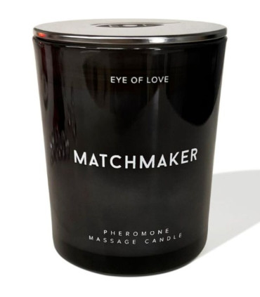 Eye of Love Matchmaker, bougie massage 150 ml — pot noir