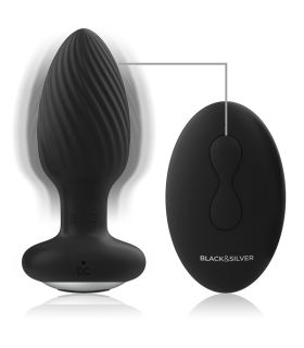 Black&Silver Wells Plug — profil rotateur premium silicone