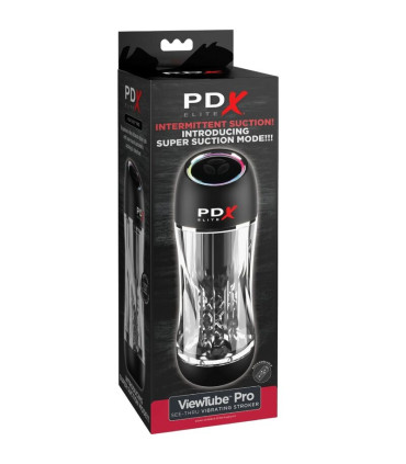 PDX Elite ViewTube Pro — profil stroker premium transparent
