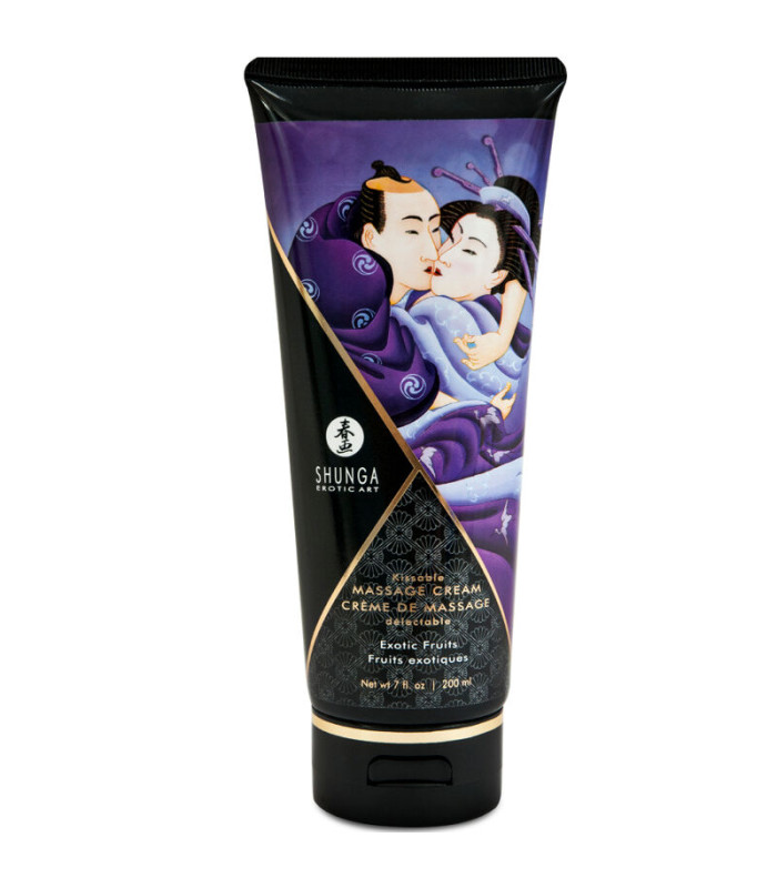 Shunga, crème massage kissable Fruits exotiques — 200 ml