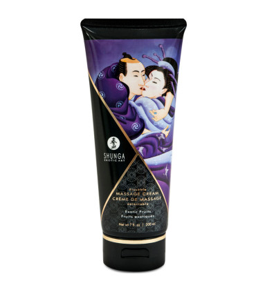 Shunga, crème massage kissable Fruits exotiques — 200 ml