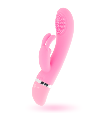 Susy Intense silicone rose — oscillant lapin modulable