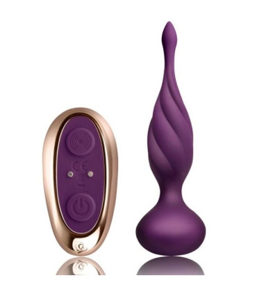 Stimulateur anal Rocks-Off lilas — format ergonomique modulable