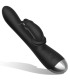 Adam DJ Black&Silver — lapin rechargeable silicone noir